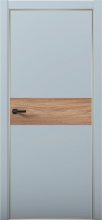 Изображение товара Межкомнатная дверь с экошпоном Aurum Doors Паладий Pd 5 Deep Blue Gold Edition Дуб Натуральный