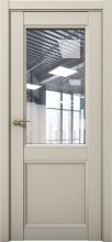 Изображение товара Межкомнатная дверь с экошпоном Aurum Doors Кобальт Co 33 Силк грей Прозрачное стекло
