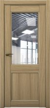Изображение товара Межкомнатная дверь с экошпоном Aurum Doors Кобальт Co 33 Дуб Светлый Прозрачное стекло