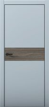 Изображение товара Межкомнатная дверь с экошпоном Aurum Doors Паладий Pd 5 Deep Blue Black Edition Дуб Миндаль
