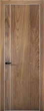 Изображение товара Межкомнатная дверь с экошпоном Aurum Doors Плутоний Pu 10 Орех Пекан Анодированная кромка Al