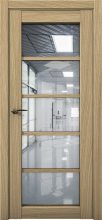 Изображение товара Межкомнатная дверь с экошпоном Aurum Doors Кобальт Co 23 Дуб Светлый Прозрачное зеркало