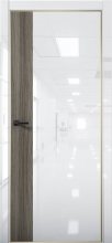Изображение товара Межкомнатная дверь с экошпоном Aurum Doors Платина Pt 6 Crystall White Gold Edition Дуб Миндаль