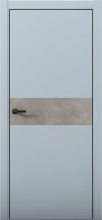 Изображение товара Межкомнатная дверь с экошпоном Aurum Doors Паладий Pd 5 Deep Blue Black Edition Бетон LOFT