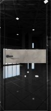 Изображение товара Межкомнатная дверь с экошпоном Aurum Doors Платина Pt 5 Crystall Black Black Edition Бетон LOFT