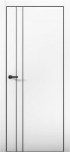 Изображение товара Межкомнатная дверь с экошпоном Aurum Doors Паладий Pd 4 Аляска Black Edition