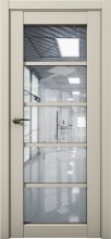 Изображение товара Межкомнатная дверь с экошпоном Aurum Doors Кобальт Co 23 Силк грей Прозрачное зеркало