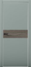 Изображение товара Межкомнатная дверь с экошпоном Aurum Doors Паладий Pd 5 Deep Green Al White Дуб Миндаль