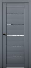 Изображение товара Межкомнатная дверь с экошпоном Aurum Doors Кобальт Co 1 Антрацит Прозрачное стекло