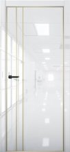 Изображение товара Межкомнатная дверь с экошпоном Aurum Doors Платина Pt 4 Crystall White Gold Edition