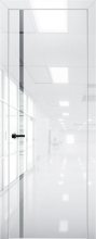 Изображение товара Межкомнатная дверь с экошпоном Aurum Doors Платина Pt 8 Crystall White Al White Зеркало