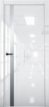 Изображение товара Межкомнатная дверь с экошпоном Aurum Doors Платина Pt 7 Crystall White Al White Сильвер грей