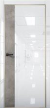 Изображение товара Межкомнатная дверь с экошпоном Aurum Doors Платина Pt 6 Crystall White Gold Edition Бетон LOFT