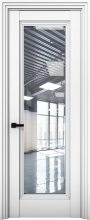 Изображение товара Межкомнатная дверь с экошпоном Aurum Doors Кобальт Co 38 Аляска Прозрачное стекло
