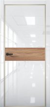 Изображение товара Межкомнатная дверь с экошпоном Aurum Doors Платина Pt 5 Crystall White Gold Edition Дуб Натуральный