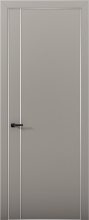 Изображение товара Межкомнатная дверь с экошпоном Aurum Doors Палладий Pd 10 Варм грей Анодированная кромка Al