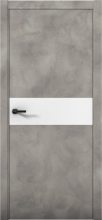 Изображение товара Межкомнатная дверь с экошпоном Aurum Doors Плутоний Pu 5 Бетон LOFT Кромка ABC Аляска