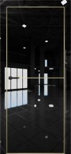 Изображение товара Межкомнатная дверь с экошпоном Aurum Doors Платина Pt 2 Crystall Black Gold Edition