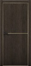 Изображение товара Межкомнатная дверь с экошпоном Aurum Doors Плутоний Pu 2 Дуб Темный Gold Edition
