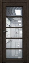 Изображение товара Межкомнатная дверь с экошпоном Aurum Doors Кобальт Co 23 Дуб Темный Прозрачное зеркало
