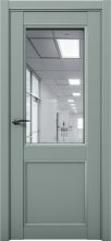 Изображение товара Межкомнатная дверь с экошпоном Aurum Doors Кобальт Co 33 Deep Green Зеркало