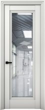 Изображение товара Межкомнатная дверь с экошпоном Aurum Doors Кобальт Co 38 Милк Прозрачное зеркало