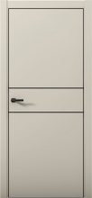 Изображение товара Межкомнатная дверь с экошпоном Aurum Doors Паладий Pd 3 Силк Грей Black Edition