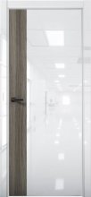 Изображение товара Межкомнатная дверь с экошпоном Aurum Doors Платина Pt 6 Crystall White Al White Дуб Миндаль