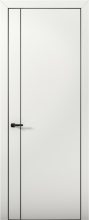 Изображение товара Межкомнатная дверь с экошпоном Aurum Doors Палладий Pd 10 Милк Black Edition