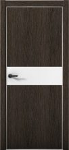 Изображение товара Межкомнатная дверь с экошпоном Aurum Doors Плутоний Pu 5 Дуб Темный Анодированная кромка Al Аляска