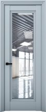 Изображение товара Межкомнатная дверь с экошпоном Aurum Doors Кобальт Co 38 Deep Blue Прозрачное стекло