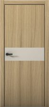 Изображение товара Межкомнатная дверь с экошпоном Aurum Doors Плутоний Pu 5 Дуб Светлый Black Edition Силк Грей