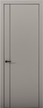 Изображение товара Межкомнатная дверь с экошпоном Aurum Doors Палладий Pd 10 Варм грей Black Edition