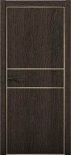 Изображение товара Межкомнатная дверь с экошпоном Aurum Doors Плутоний Pu 3 Дуб Темный Gold Edition