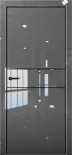 Изображение товара Межкомнатная дверь с экошпоном Aurum Doors Платина Pt 3 Crystall Gray Black Edition