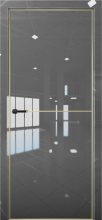 Изображение товара Межкомнатная дверь с экошпоном Aurum Doors Платина Pt 2 Crystall Gray Gold Edition