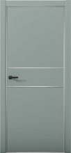 Изображение товара Межкомнатная дверь с экошпоном Aurum Doors Паладий Pd 3 Deep Green Анодированная кромка Al
