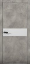 Изображение товара Межкомнатная дверь с экошпоном Aurum Doors Плутоний Pu 5 Бетон LOFT Al White Манхэттен