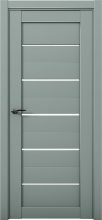 Изображение товара Межкомнатная дверь с экошпоном Aurum Doors Кобальт Co 1 Deep Green Белый лакобель
