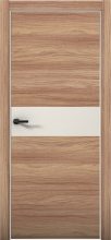 Изображение товара Межкомнатная дверь с экошпоном Aurum Doors Плутоний Pu 5 Дуб Натуральный Al White Магнолия