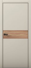 Изображение товара Межкомнатная дверь с экошпоном Aurum Doors Паладий Pd 5 Силк Грей Black Edition Дуб Натуральный