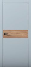 Изображение товара Межкомнатная дверь с экошпоном Aurum Doors Паладий Pd 5 Deep Blue Black Edition Дуб Натуральный