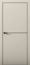 Изображение товара Межкомнатная дверь с экошпоном Aurum Doors Паладий Pd 2 Силк Грей Black Edition
