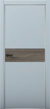 Изображение товара Межкомнатная дверь с экошпоном Aurum Doors Паладий Pd 5 Deep Blue Анодированная кромка Al Дуб Миндаль