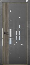 Изображение товара Межкомнатная дверь с экошпоном Aurum Doors Платина Pt 6 Crystall Gray Gold Edition Дуб Миндаль