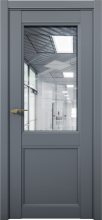 Изображение товара Межкомнатная дверь с экошпоном Aurum Doors Кобальт Co 33 Антрацит Прозрачное зеркало