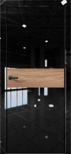 Изображение товара Межкомнатная дверь с экошпоном Aurum Doors Платина Pt 5 Crystall Black Black Edition Дуб Натуральный