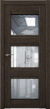 Изображение товара Межкомнатная дверь с экошпоном Aurum Doors Кобальт Co 24 Дуб Темный Прозрачное зеркало