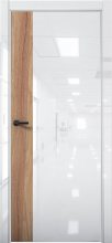 Изображение товара Межкомнатная дверь с экошпоном Aurum Doors Платина Pt 6 Crystall White Al White Дуб Натуральный