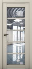Изображение товара Межкомнатная дверь с экошпоном Aurum Doors Кобальт Co 23 Силк грей Прозрачное стекло